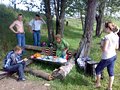 [Встречи земляков] Расположились на берегу река Белая (п. Тайтурка Иркутской области)