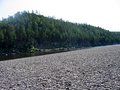 [Природа] Река Алдан, район скал ниже по течению от с. Кюпцы, коса напротив Ягодинской протоки